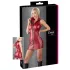 Cottelli Party - minivestido brilhante sem mangas com fecho éclair (vermelho)