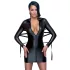 Cottelli Bondage - Vestido fetiche brilhante com algema - preto - M