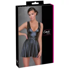 Cottelli - vestido plissado com cinto - preto