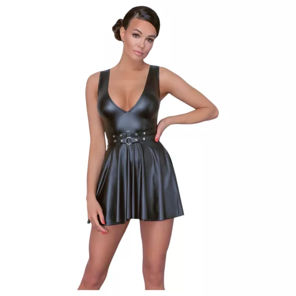 Cottelli - vestido plissado com cinto - preto - L