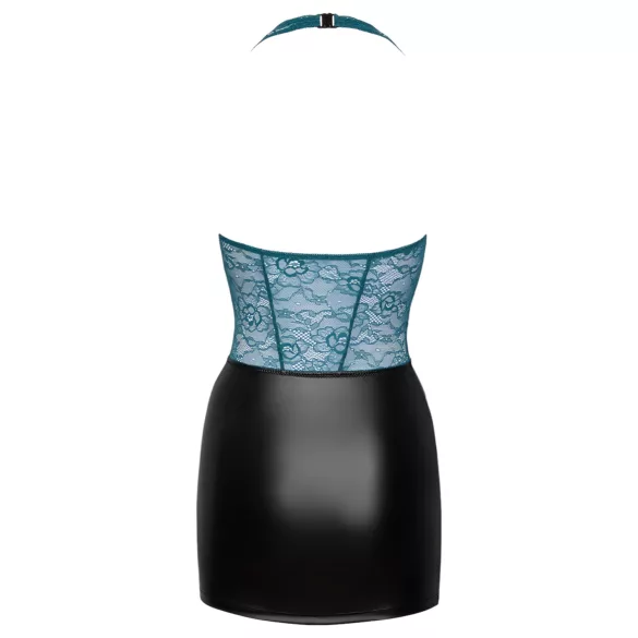Cottelli - vestido rendado brilhante com cordões (preto‑verde)