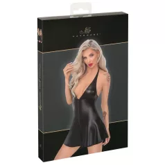 Noir - vestido minissaia com estampa de cobra - preto