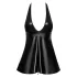 Noir - vestido minissaia com estampa de cobra - preto