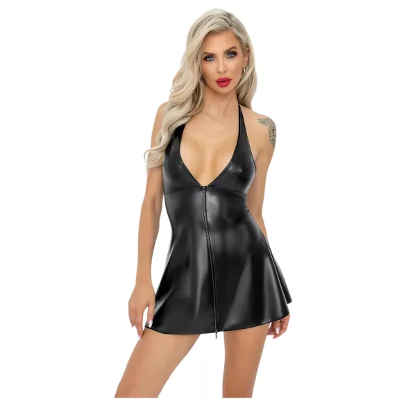 Noir - vestido minissaia com estampa de cobra - preto - XL