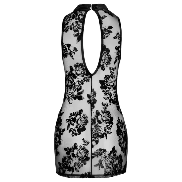 Noir - Vestido mini sem mangas com toque de rosa (preto) - M