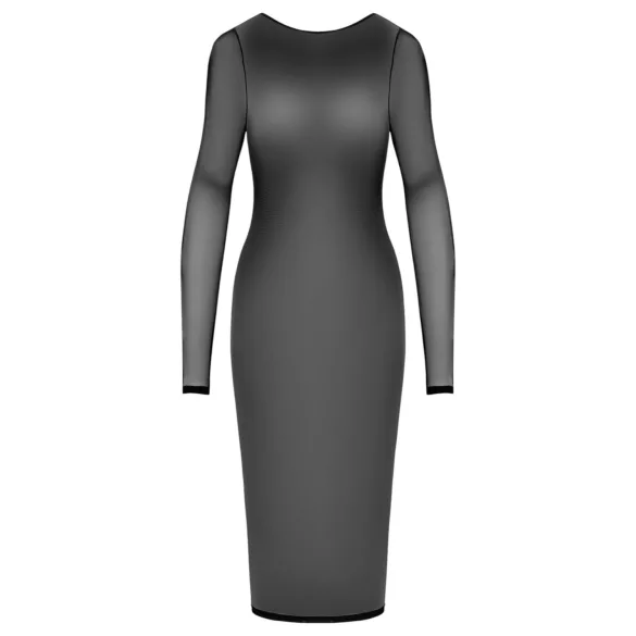 Cottelli Party - vestido transparente com zíper - preto - M