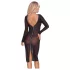 Cottelli Party - vestido transparente com zíper - preto - L