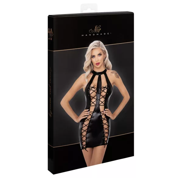 Noir - vestido sensual de laçada (preto) - M