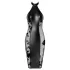Noir - vestido brilhante com colarinho (preto) - M