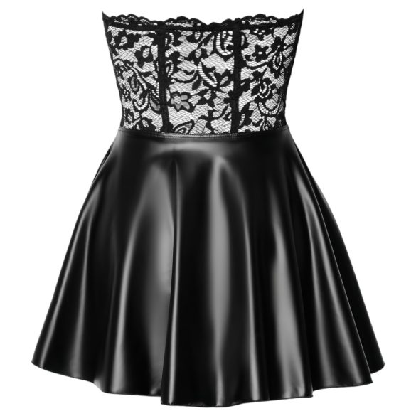 Noir - minivestido sexy com renda e brilho - preto - L