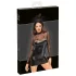 Noir - vestido transparente brilhante - preto - M