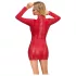 Cottelli - vestido curto sensual - estampa de cobra - vermelho - L