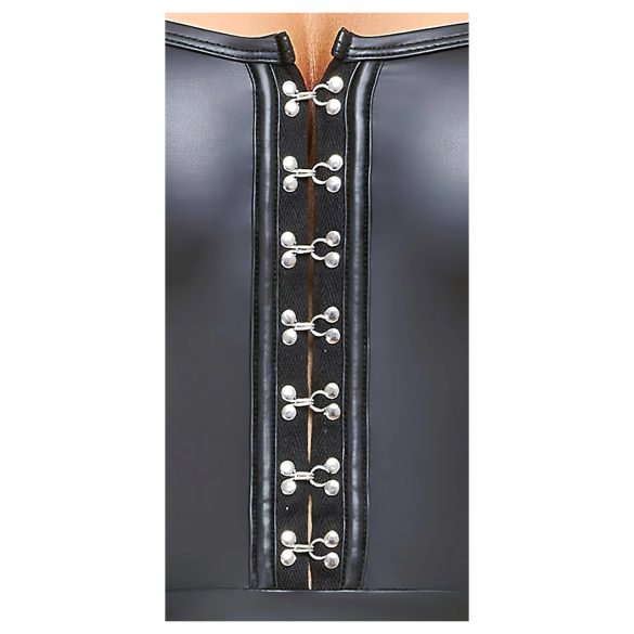 Cottelli - Vestido Mini Brilhante com Saia Plissada (Preto) - M