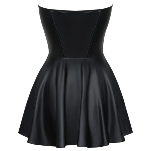 Cottelli - Vestido Mini Brilhante com Saia Plissada (Preto) - M