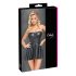 Cottelli - Vestido Mini Brilhante com Saia Plissada (Preto) - M