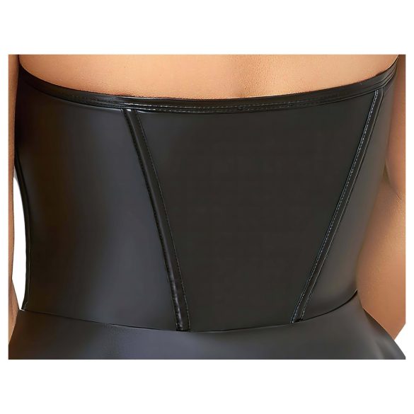 Cottelli - vestido curto brilhante com saia plissada - preto - L