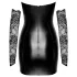Noir - vestido brilhante com renda (preto) - L