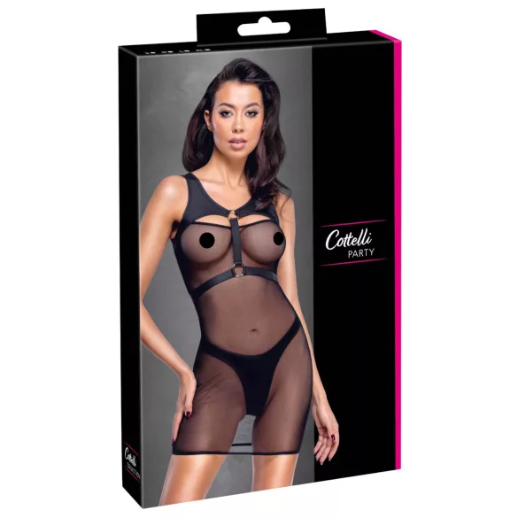 Cottelli - conjunto de festa transparente (preto)