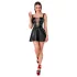 Noir - mini vestido com laço frontal (preto)