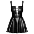 Noir - mini vestido com laço frontal (preto)