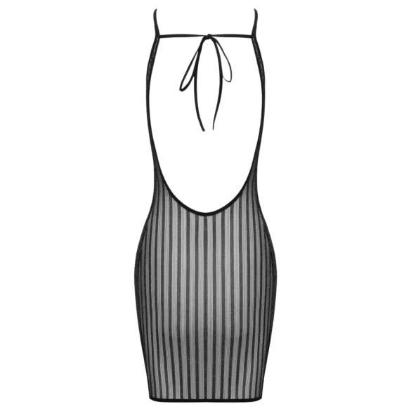 Cottelli - minivestido listrado com fios prateados (preto) - S-L