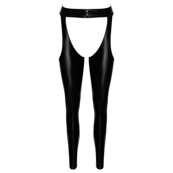 Noir - meia calça chaps brilhante - preta