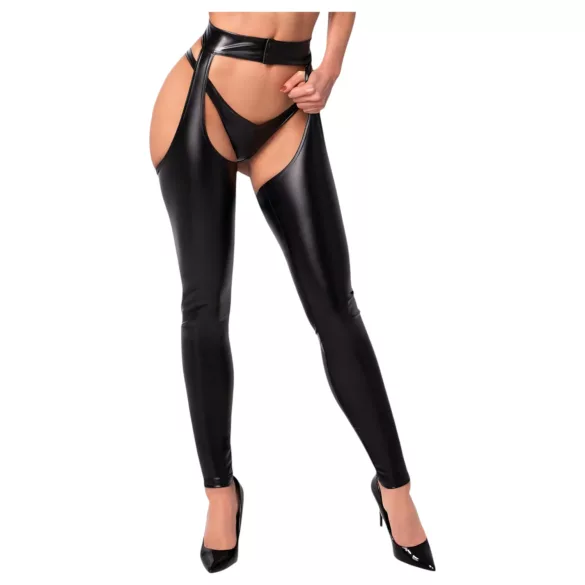 Noir - meia calça chaps brilhante - preta - M