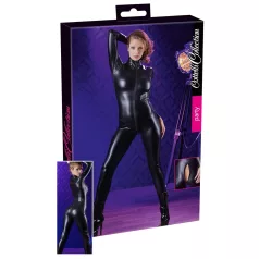Cottelli - macacão sexy manga longa brilhante - preto - M