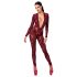 Noir Kink Royal - bodystocking transparente - vermelho - L