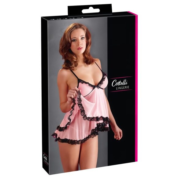 Cottelli - babydoll sensual com babados - lingerie feminina