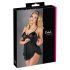 Cottelli - Babydoll curto com babados - Preto