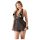 Cottelli Plus Size - babydoll de renda leve (preto) - 3XL