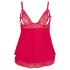 Cottelli Plus Size - babydoll rendado plus size - vermelho