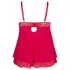 Cottelli Plus Size - babydoll rendado plus size - vermelho - 2XL