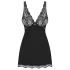 Obsessive Luvae - camisola rendada com strass - tanga inclusa - preto