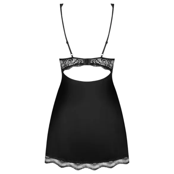 Obsessive Luvae - camisola rendada com strass - tanga inclusa - preto
