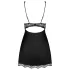 Obsessive Luvae - camisola rendada com strass - tanga inclusa - preto