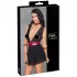 Cottelli Bondage - babydoll de renda com alça (preto) - L