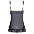 Kissable - babydoll aberto (preto)