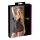 Cottelli Plus Size - camisola transparente rendada - preto - 4XL