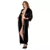 Cottelli - robe feminina cetim preto - 2XL/3XL