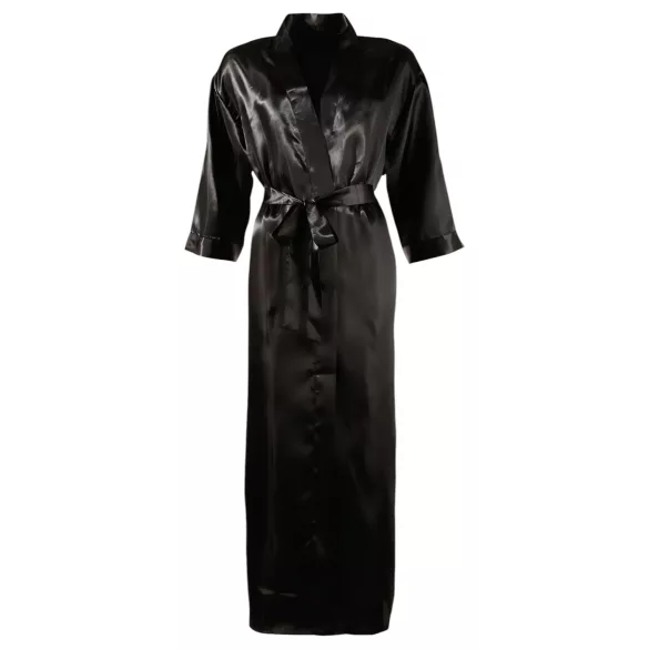 Cottelli - robe feminina cetim preto - 2XL/3XL
