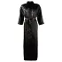 Cottelli - robe feminina cetim preto - 2XL/3XL