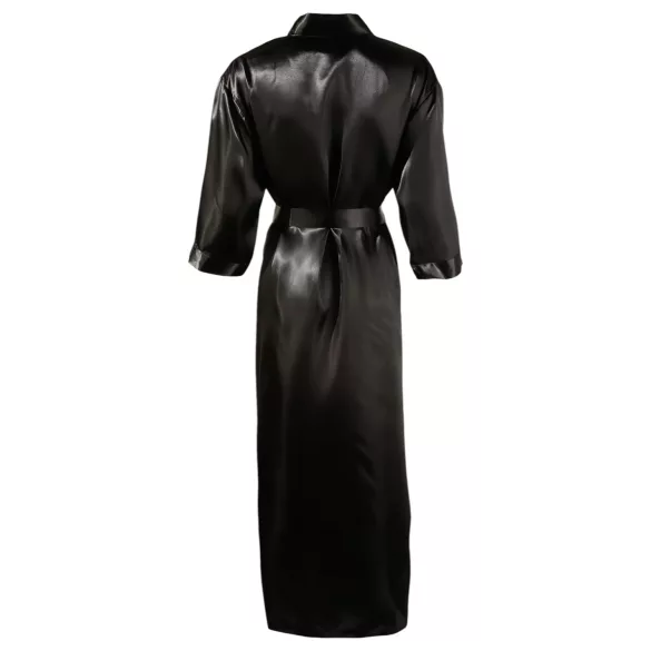 Cottelli - robe feminina cetim preto - 2XL/3XL