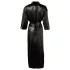 Cottelli - robe feminina cetim preto - 2XL/3XL