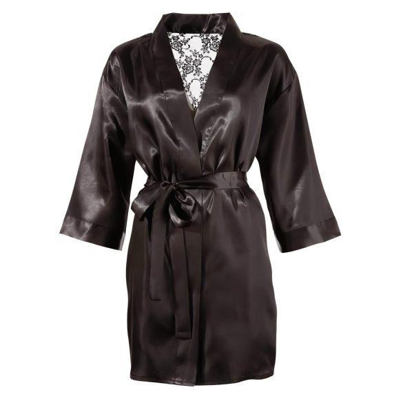 Cottelli - robe curto em cetim e renda - preto