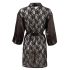 Cottelli - robe curto em cetim e renda - preto