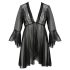 Passion Eco Primula - robe e tanga rendados (preto)