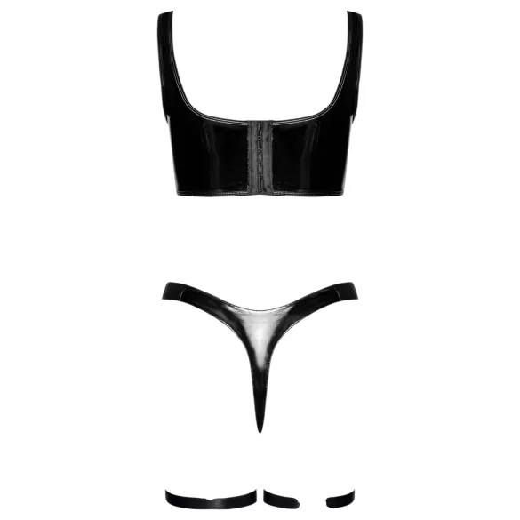 Black Level - conjunto de vestido em laca (preto)