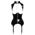 Black Level - lingerie aberta com cinta-liga - preto - XL